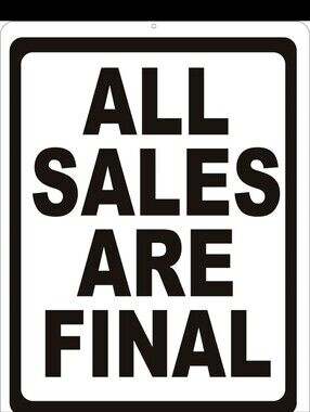 ALL SALES ARE FINAL - READ DISCRIPTION